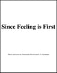 since feeling is first SATB choral sheet music cover
